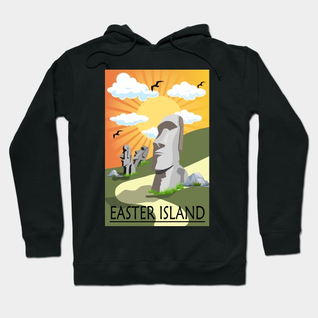 Easter Island Hoodie by Jenex